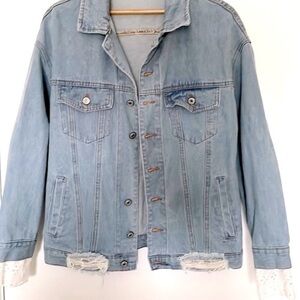 NWOT Denim Jean Jacket - Size S/M